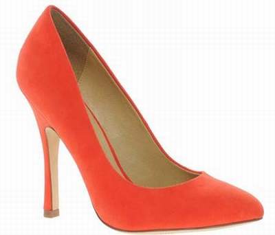 chaussure talon orange